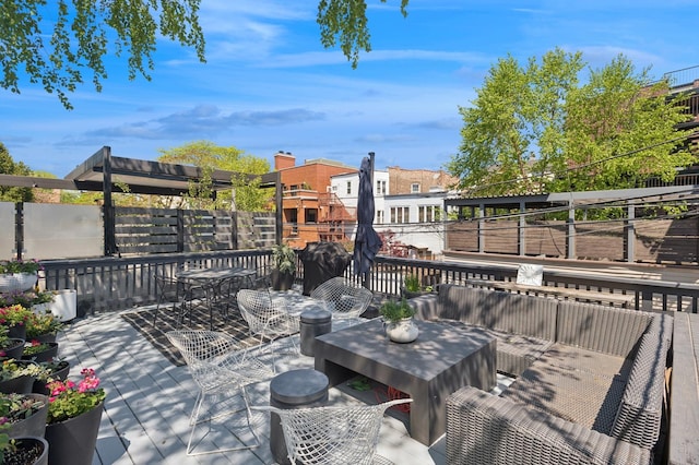 832 W Wolfram St, Chicago, IL 60657 - view of patio / terrace featuring outdoor dining space and a wooden deck