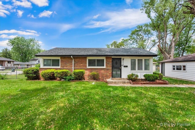 2756 Lancaster Dr, Markham, IL 60428 - ranch-style home with brick siding and a shingled roof