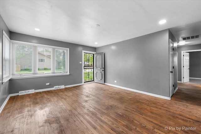 2756 Lancaster Dr, Markham, IL 60428 - spare room featuring wood finished floors, baseboards, and recessed lighting