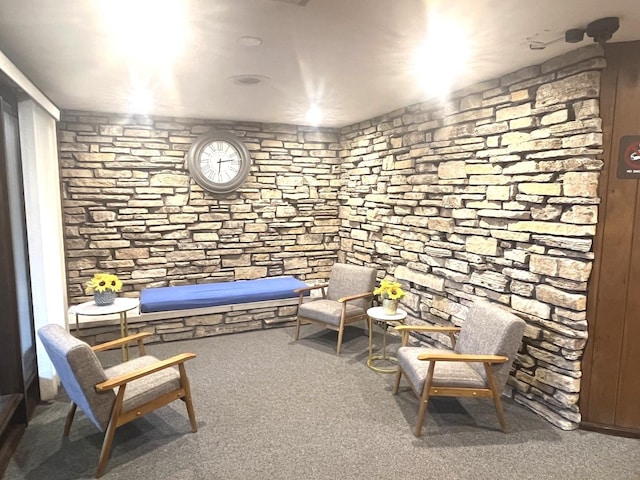 8001 W Courte Dr Unit 307, Niles, IL 60714 - living area with carpet floors