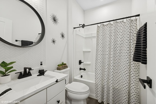 319 Carole St, Sugar Grove, IL 60554 - full bathroom with shower / bath combination with curtain, vanity, and toilet