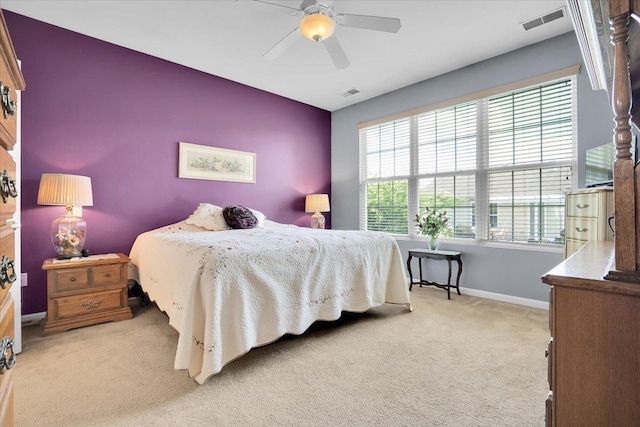 13569 Winterberry Ln, Huntley, IL 60142 - carpeted bedroom with baseboards and a ceiling fan