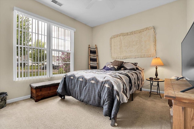 13569 Winterberry Ln, Huntley, IL 60142 - bedroom with carpet, baseboards, and ceiling fan