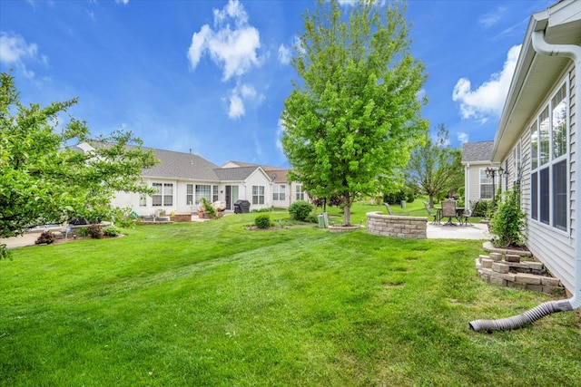 13569 Winterberry Ln, Huntley, IL 60142 - view of green lawn with a patio