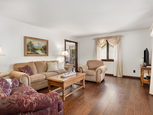 279 N Division St, Braidwood, IL 60408 - living area with dark wood finished floors