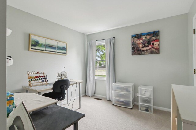 1034 Willoby Ln, Elgin, IL 60120 - office featuring light carpet and baseboards