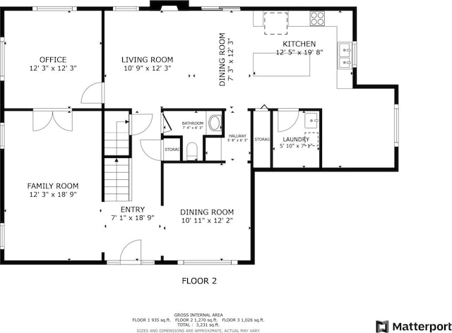 1034 Willoby Ln, Elgin, IL 60120 - property floor plan