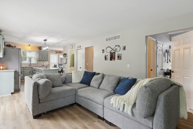 1034 Willoby Ln, Elgin, IL 60120 - living room featuring light wood-style flooring