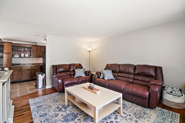 1274 Theresa Ln, Bourbonnais, IL 60914 - living area featuring wood finished floors