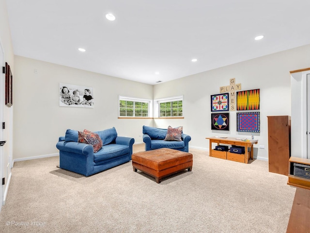 5951 S Grant St, Burr Ridge, IL 60527 - carpeted living room with recessed lighting and baseboards