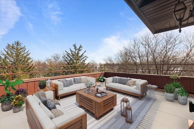 706 Waukegan Rd Unit 403C, Glenview, IL 60025 - deck featuring outdoor lounge area