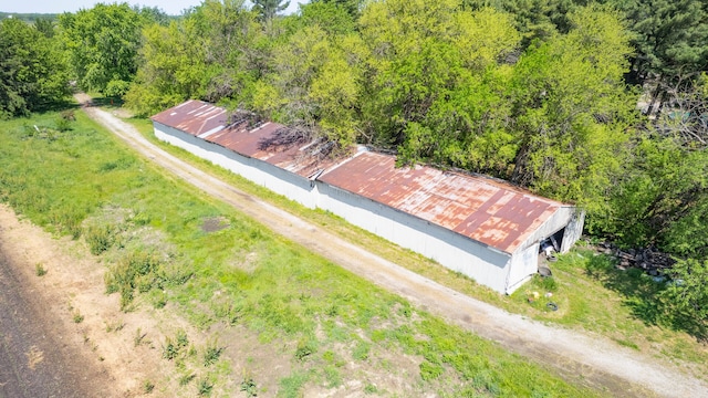 2946 County Road 800 E, Dewey, IL 61840 - bird's eye view of a heavily wooded area