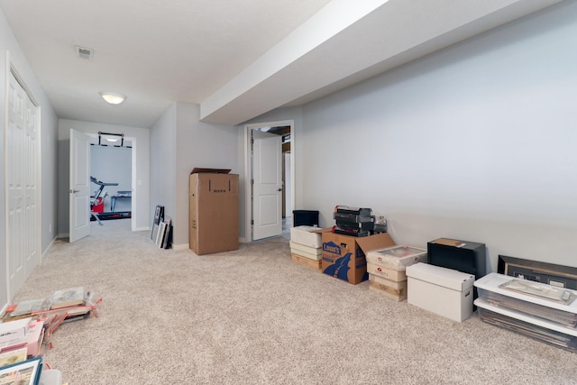 2738 Wharton Way, Normal, IL 61761 - finished below grade area with carpet and baseboards