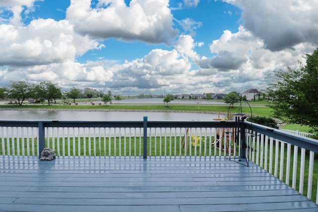 2738 Wharton Way, Normal, IL 61761 - deck with a water view