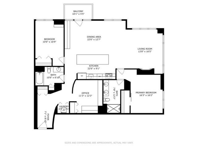 849 N Franklin St Unit 618, Chicago, IL 60610 - property floor plan