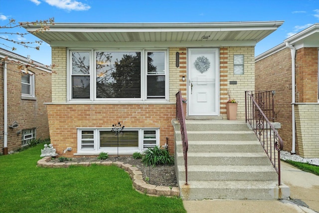 11325 S Kedzie Ave, Chicago, IL 60655 - view of front of property with brick siding and a front yard