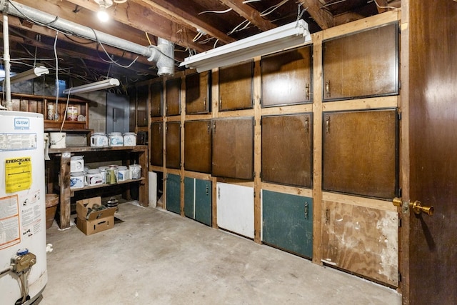 8530 N Kishwaukee Rd, Stillman Valley, IL 61084 - unfinished below grade area featuring gas water heater