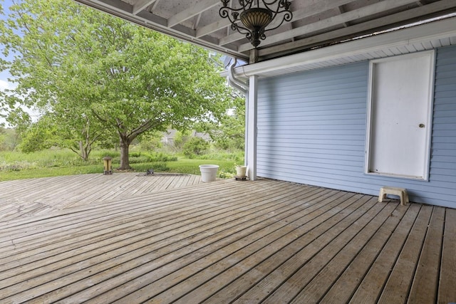 8530 N Kishwaukee Rd, Stillman Valley, IL 61084 - view of wooden terrace