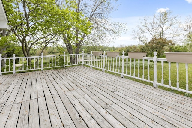 8530 N Kishwaukee Rd, Stillman Valley, IL 61084 - deck featuring a lawn