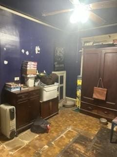 reception with a ceiling fan