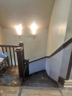 view of stairway