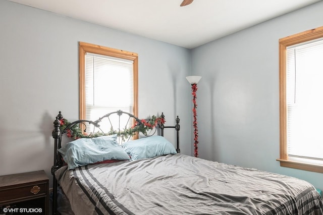 430 S Tanner Ave, Kankakee, IL 60901 - bedroom featuring multiple windows and ceiling fan