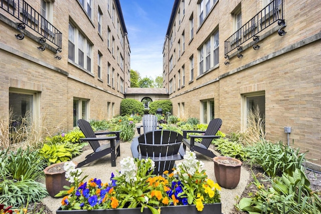 1737 W Balmoral Ave Unit 1A, Chicago, IL 60640 - view of community featuring an outdoor fire pit