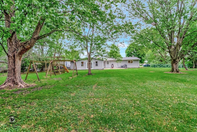 23246 S Malibu Dr, Manhattan, IL 60442 - view of yard featuring a playground
