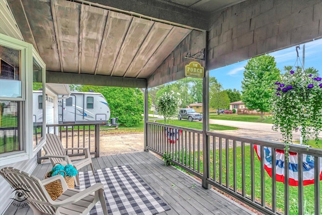 23246 S Malibu Dr, Manhattan, IL 60442 - view of wooden porch