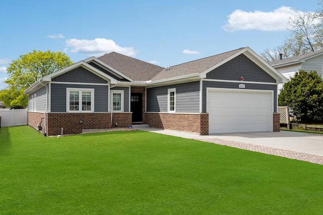 8029 98th St, Palos Hills, IL 60465 - view of front of house with brick siding, an attached garage, and concrete driveway