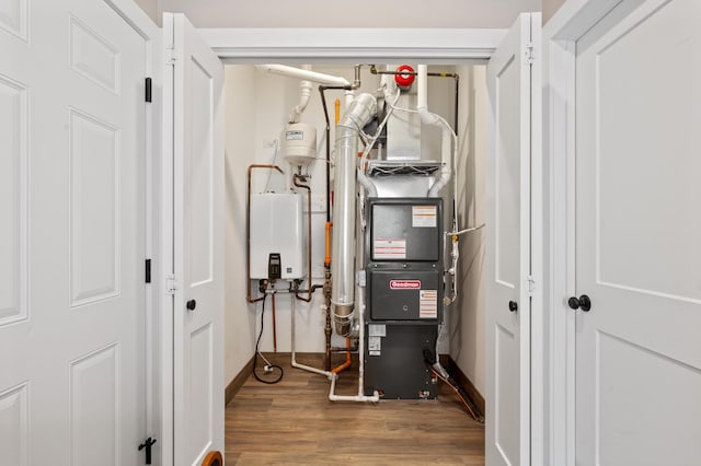 8029 98th St, Palos Hills, IL 60465 - utility room with tankless water heater
