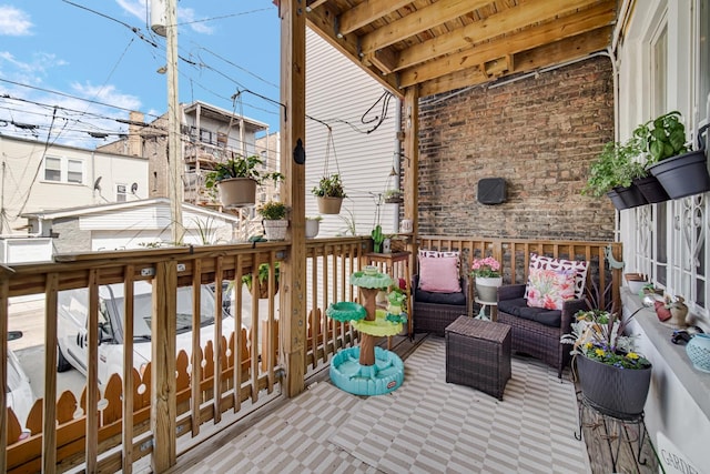 838 N Maplewood Ave Unit 1R, Chicago, IL 60622 - wooden deck featuring outdoor lounge area