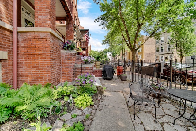 838 N Maplewood Ave Unit 1R, Chicago, IL 60622 - view of patio featuring a grill
