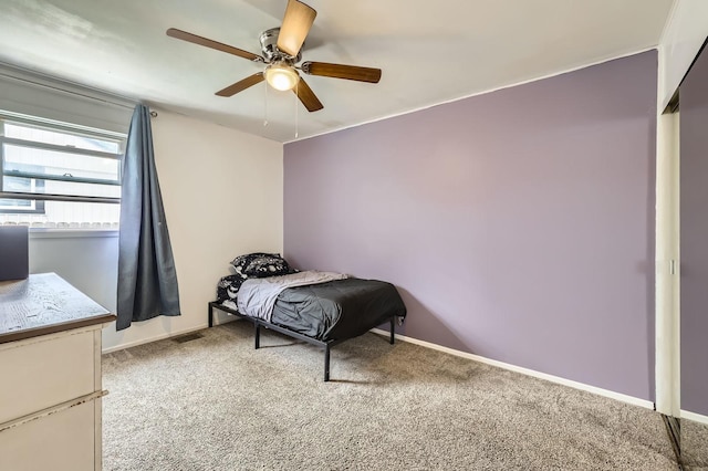 3007 Falcon Ct W, Rolling Meadows, IL 60008 - bedroom featuring carpet flooring, baseboards, and ceiling fan
