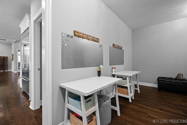 4336 Winterberry Ave, Naperville, IL 60564 - corridor featuring dark wood finished floors and baseboards