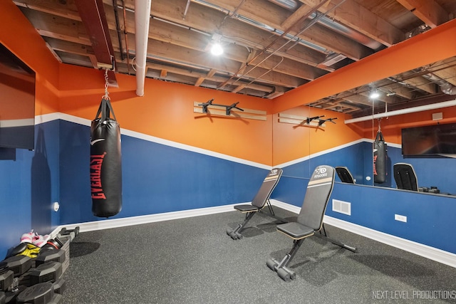4336 Winterberry Ave, Naperville, IL 60564 - workout room with baseboards