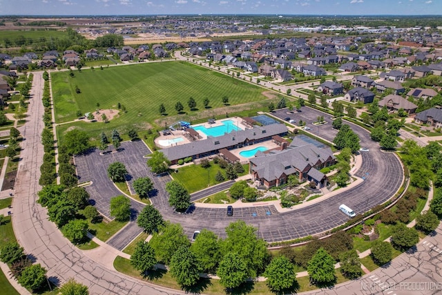 4336 Winterberry Ave, Naperville, IL 60564 - aerial view of property and surrounding area with a pool
