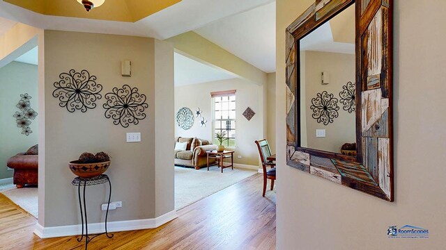 532 Nunda Trl, Crystal Lake, IL 60012 - hall featuring wood finished floors and baseboards