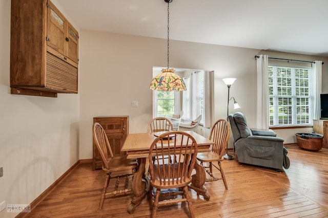507 Parkland Ct, Oswego, IL 60543 - dining room featuring light wood-style flooring, plenty of natural light, and baseboards