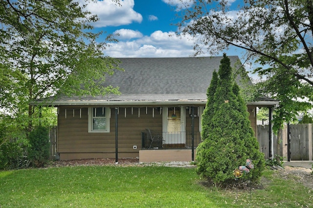 4200 Judd St, Schiller Park, IL 60176 - view of front of property featuring a shingled roof and covered porch