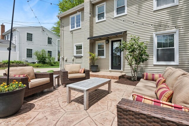 1702 Madsen Ct, Wheaton, IL 60187 - view of patio / terrace with an outdoor living space