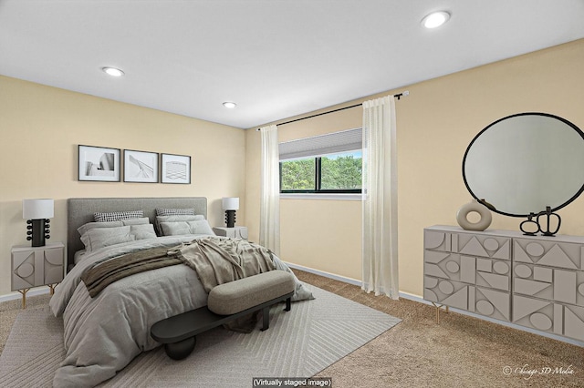 1610 Chippewa Trl, Wheeling, IL 60090 - carpeted bedroom with baseboards and recessed lighting
