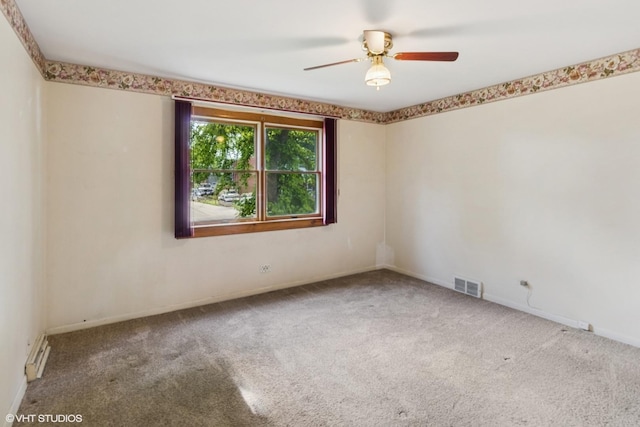 236 S Edgewood Ave, Lombard, IL 60148 - unfurnished room with carpet and a ceiling fan