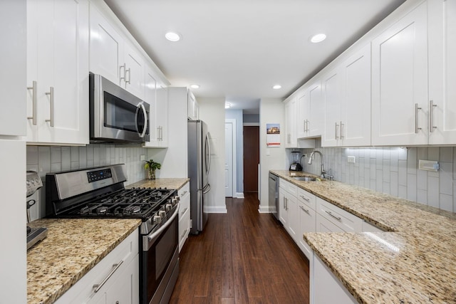 1205 E Hintz Rd Unit 212, Arlington Heights, IL 60004 - kitchen with stainless steel appliances, a sink, baseboards, backsplash, and recessed lighting