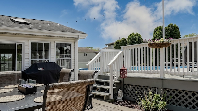 18132 Crystal Ln, Lansing, IL 60438 - wooden deck featuring grilling area