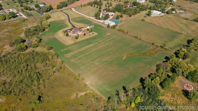 1502 Cherry Rd, Oswego, IL 60543 - aerial view of property's location with rural landscape