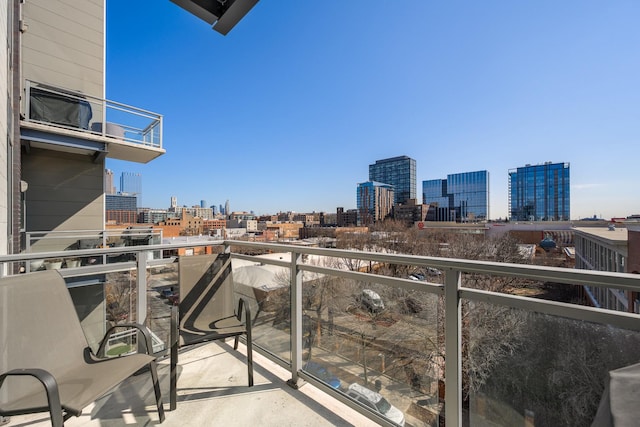 1120 W Adams St Unit 5W, Chicago, IL 60607 - balcony featuring a view of skyline