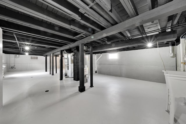 view of basement