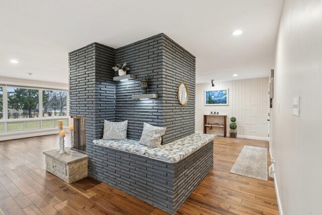 32225 N Pine Ave, Grayslake, IL 60030 - living area featuring wood finished floors, baseboards, and recessed lighting
