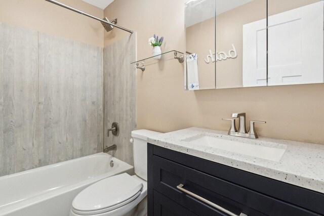 32225 N Pine Ave, Grayslake, IL 60030 - full bathroom with toilet, bathing tub / shower combination, and vanity
